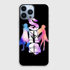 Чехол для iPhone 13 Pro Max с принтом Мастера Меча Онлайн в Новосибирске,  |  | 2022 | anime | art | asuna | k on | kirito | online | sao | sword | адзуса | аниме | асуна | битер | кирито | манга | мастера | меча | мио | молния | муги | онлайн | чёрный мечник | юи