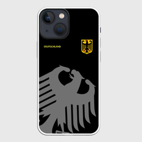 Чехол для iPhone 13 mini с принтом Сборная Германии в Новосибирске,  |  | germany | hockey | sport | герб | германия | надписи | сборная хоккея | символика | спорт | спортсмен | форма | хоккей | чемпионат