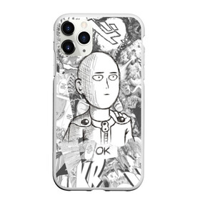 Чехол для iPhone 11 Pro матовый с принтом One-Punch Man в Новосибирске, Силикон |  | anime | one punch man | saitama | аниме | ван панч мен | ванпанчмен | сайтама