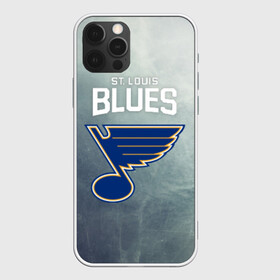 Чехол для iPhone 12 Pro с принтом St. Louis Blues в Новосибирске, силикон | область печати: задняя сторона чехла, без боковых панелей | Тематика изображения на принте: nhl | st. louis blues | блюз | нхл | сент луиз | сент луис | сент луис блюз | тарасенко | хоккей | шайба