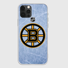 Чехол для iPhone 12 Pro с принтом Boston Bruins в Новосибирске, силикон | область печати: задняя сторона чехла, без боковых панелей | Тематика изображения на принте: boston | boston bruins | hockey | nhl | бостон | бостон брюинз | кубок стенли | нхл | спорт | хоккей | шайба