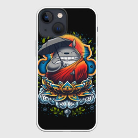 Чехол для iPhone 13 mini с принтом Мой сосед Тоторо в Новосибирске,  |  | anime | forest | meme | my neighbor | protectors | tokyo | totoro | аниме | гибли | иероглиф | манга | миядзаки | мой сосед | стиль | тоторо | фентези | хаяо | япония