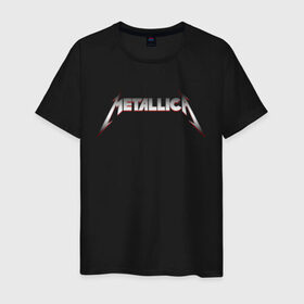 Мужская футболка хлопок с принтом METALLICA METAL LOGO в Новосибирске, 100% хлопок | прямой крой, круглый вырез горловины, длина до линии бедер, слегка спущенное плечо. | matters metallica | music | nothing else | rock | trash metal | группа | музыка | музыканты | рок | трэш металл