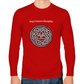 Мужской лонгслив хлопок с принтом King Crimson в Новосибирске, 100% хлопок |  | Тематика изображения на принте: 