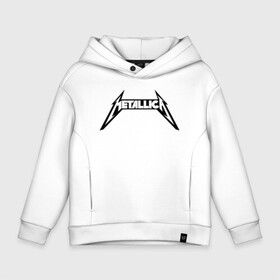 Детское худи Oversize хлопок с принтом METALLICA в Новосибирске, френч-терри — 70% хлопок, 30% полиэстер. Мягкий теплый начес внутри —100% хлопок | боковые карманы, эластичные манжеты и нижняя кромка, капюшон на магнитной кнопке | matters metallica | music | nothing else | rock | trash metal | группа | музыка | музыканты | рок | трэш металл