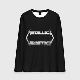 Мужской лонгслив 3D с принтом Metallica в Новосибирске, 100% полиэстер | длинные рукава, круглый вырез горловины, полуприлегающий силуэт | guitar | hard | heavymetal | metal | metallica | music | rock | гитара | картинка | картинки | метал | металика | металлика | мода | музыка | рок | тренд | тренды | треш | трэш | тяжелый | хард