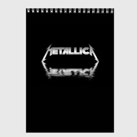 Скетчбук с принтом Metallica в Новосибирске, 100% бумага
 | 48 листов, плотность листов — 100 г/м2, плотность картонной обложки — 250 г/м2. Листы скреплены сверху удобной пружинной спиралью | guitar | hard | heavymetal | metal | metallica | music | rock | гитара | картинка | картинки | метал | металика | металлика | мода | музыка | рок | тренд | тренды | треш | трэш | тяжелый | хард