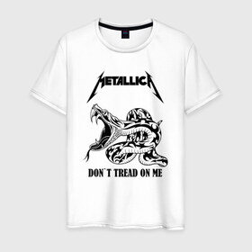 Мужская футболка хлопок с принтом METALLICA в Новосибирске, 100% хлопок | прямой крой, круглый вырез горловины, длина до линии бедер, слегка спущенное плечо. | matters metallica | music | nothing else | rock | trash metal | группа | музыка | музыканты | рок | трэш металл
