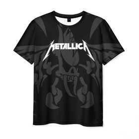 Мужская футболка 3D с принтом METALLICA в Новосибирске, 100% полиэфир | прямой крой, круглый вырез горловины, длина до линии бедер | matters metallica | music | nothing else | rock | trash metal | группа | металлика | музыка | музыканты | рок | трэш металл