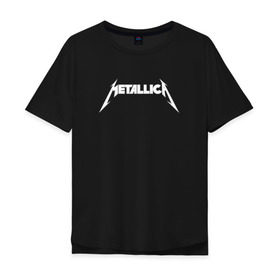 Футболка хлопок Оверсайз с принтом METALLICA (НА СПИНЕ) в Новосибирске, 100% хлопок | свободный крой, круглый ворот, “спинка” длиннее передней части | Тематика изображения на принте: matters metallica | music | nothing else | rock | trash metal | группа | металлика | музыка | музыканты | рок | трэш металл