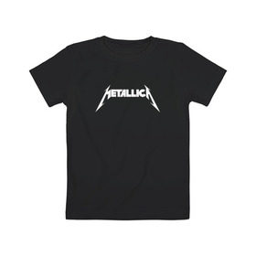 Детская футболка хлопок с принтом METALLICA (НА СПИНЕ) в Новосибирске, 100% хлопок | круглый вырез горловины, полуприлегающий силуэт, длина до линии бедер | Тематика изображения на принте: matters metallica | music | nothing else | rock | trash metal | группа | металлика | музыка | музыканты | рок | трэш металл