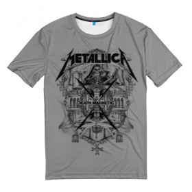 Мужская футболка 3D с принтом Metallica в Новосибирске, 100% полиэфир | прямой крой, круглый вырез горловины, длина до линии бедер | album | black | concert | heavy | kirk | metal | metallica | music | rock | tolls | джеймс хэтфилд | кирк хэмметт | клифф бёртон | ларс ульрих | метал | металлика | трэш