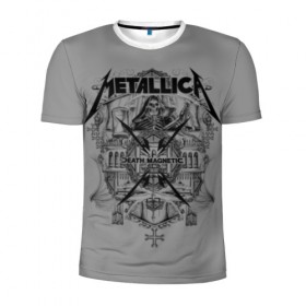 Мужская футболка 3D спортивная с принтом Metallica в Новосибирске, 100% полиэстер с улучшенными характеристиками | приталенный силуэт, круглая горловина, широкие плечи, сужается к линии бедра | album | black | concert | heavy | kirk | metal | metallica | music | rock | tolls | джеймс хэтфилд | кирк хэмметт | клифф бёртон | ларс ульрих | метал | металлика | трэш
