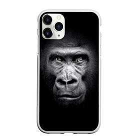 Чехол для iPhone 11 Pro Max матовый с принтом Горилла в Новосибирске, Силикон |  | animal | black | eyes | fauna | gorilla | gray | look | monkey | muzzle | primate | взгляд | глаза | горилла | животное | обезьяна | примат | серый | фауна | черный