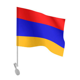 Флаг для автомобиля с принтом Армения. Флаг. в Новосибирске, 100% полиэстер | Размер: 30*21 см | армения | армянский | государство | знамя | кавказ | республика | символ | снг | ссср | страна | флаг