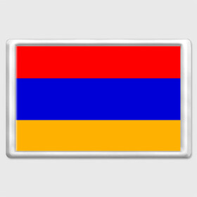 Магнит 45*70 с принтом Армения. Флаг. в Новосибирске, Пластик | Размер: 78*52 мм; Размер печати: 70*45 | армения | армянский | государство | знамя | кавказ | республика | символ | снг | ссср | страна | флаг