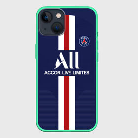 Чехол для iPhone 13 с принтом PSG Home 19 20 в Новосибирске,  |  | Тематика изображения на принте: champions league | france | mbappe | neymar | psg | лига чемпионов | мбаппе | неймар | париж | псж | франция | чемпион