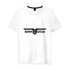 Мужская футболка хлопок с принтом Rammstein в Новосибирске, 100% хлопок | прямой крой, круглый вырез горловины, длина до линии бедер, слегка спущенное плечо. | germany | rammstein | индостриал металл | немецкая группа | немцы | пиротехника | раммштайн | рок | рок группа | три икса | ххх