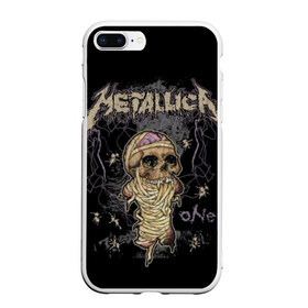 Чехол для iPhone 7Plus/8 Plus матовый с принтом Metallica в Новосибирске, Силикон | Область печати: задняя сторона чехла, без боковых панелей | album | black | concert | heavy | kirk | metal | metallica | music | rock | tolls | джеймс хэтфилд | кирк хэмметт | клифф бёртон | ларс ульрих | метал | металлика | трэш