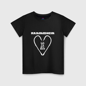 Детская футболка хлопок с принтом Rammstein в Новосибирске, 100% хлопок | круглый вырез горловины, полуприлегающий силуэт, длина до линии бедер | rammstein | rock | атрибутика | боль | группа | линдеманн | любовь | мерч | музыка | музыкант | немецкий | певец | раммштайн | рамштайн | рок | рок группа | рок музыка | рокер | сердце | тилль линдеманн