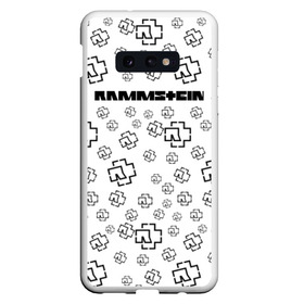 Чехол для Samsung S10E с принтом RAMMSTEIN в Новосибирске, Силикон | Область печати: задняя сторона чехла, без боковых панелей | metallica | music | rammstein | rock | металл | металлика | музыка | раммштайн | рок | рок группа