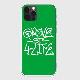 Чехол для iPhone 12 Pro Max с принтом Грув стрит в Новосибирске, Силикон |  | Тематика изображения на принте: gta | gta sa | samp | банда грув стрит | граффити грув стрит | грув гта | грув стрит гта | гта