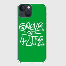 Чехол для iPhone 13 mini с принтом Грув стрит в Новосибирске,  |  | gta | gta sa | samp | банда грув стрит | граффити грув стрит | грув гта | грув стрит гта | гта