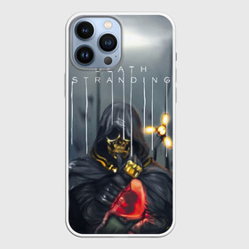 Чехол для iPhone 13 Pro Max с принтом Death Stranding (НА СПИНЕ) в Новосибирске,  |  | Тематика изображения на принте: cliff | deadman | death stranding | fragile | hideo kojima | mads mikkelsen | norman reedus | sam | дельторо | дэдмен | коджима | кодзима | мадс миккельсен | норман ридус | сэм | хидео