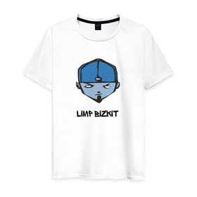 Мужская футболка хлопок с принтом Limp Bizkit в Новосибирске, 100% хлопок | прямой крой, круглый вырез горловины, длина до линии бедер, слегка спущенное плечо. | dj lethal | американская | группа | джон отто | ню метал | рок | рэп | уэс борланд | фред дёрст