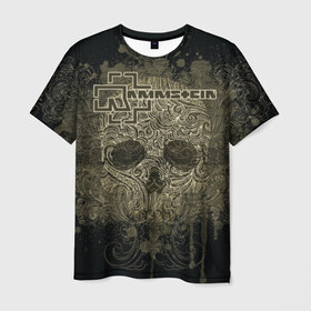 Мужская футболка 3D с принтом Rammstein в Новосибирске, 100% полиэфир | прямой крой, круглый вырез горловины, длина до линии бедер | du hast | heavy | herzeleid | metal | mutter | rammstein | reise | rosenrot | sehnsucht | till lindemann | группа | метал | рамштайн | рок | тилль линдеманн | хард