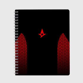 Тетрадь с принтом Astralis uniform 2019 в Новосибирске, 100% бумага | 48 листов, плотность листов — 60 г/м2, плотность картонной обложки — 250 г/м2. Листы скреплены сбоку удобной пружинной спиралью. Уголки страниц и обложки скругленные. Цвет линий — светло-серый
 | astralis | astralis 2017 | astralis 2019 | astralis cs | astralis uniform | astralis кс го | cs | csgo | кс | кс го | ксго