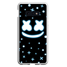 Чехол для Samsung S10E с принтом MARSHMELLO NEON в Новосибирске, Силикон | Область печати: задняя сторона чехла, без боковых панелей | fortnite | fortnite battle royale. | fortnite marshmello | friend marshmello | marshmello dj | marshmellow | маршмело | фортнайт