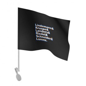 Флаг для автомобиля с принтом Rammstein в Новосибирске, 100% полиэстер | Размер: 30*21 см | rammstein | till lindemann | берлин | германия | металл | музыка | рамштайн | тилль линдеманн