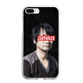 Чехол для iPhone 7Plus/8 Plus матовый с принтом Kojima GENIUS в Новосибирске, Силикон | Область печати: задняя сторона чехла, без боковых панелей | death stranding | gamedev | genius | hideo | hideo kojima | hikka | kodjima | kojima | kojima productions | sempai | senpai | гений | кодзима | семпай | сенпай | хидео | хидео кодзима