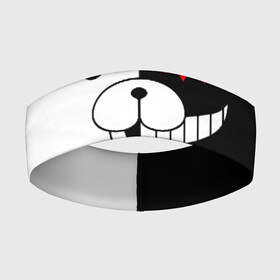 Повязка на голову 3D с принтом MONOKUMA (КАПЮШОН) | МОНОКУМА в Новосибирске,  |  | Тематика изображения на принте: anime | bear | black  white | danganronpa | kurokuma | monodam | monokuma | monomi | monotaro | pink | rabbit | school | shirokuma | аниме | главарь | мoноми | монокума | черно белый | школа