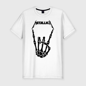 Мужская футболка премиум с принтом METALLICA в Новосибирске, 92% хлопок, 8% лайкра | приталенный силуэт, круглый вырез ворота, длина до линии бедра, короткий рукав | matters metallica | music | nothing else | rock | trash metal | группа | музыка | музыканты | рок | трэш металл