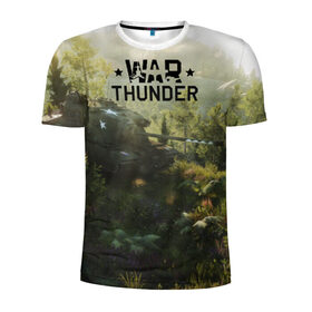 Мужская футболка 3D спортивная с принтом Гром войны в Новосибирске, 100% полиэстер с улучшенными характеристиками | приталенный силуэт, круглая горловина, широкие плечи, сужается к линии бедра | war thunder | war thunder 2019 | war thunder лучшие | war thunder самолеты | war thunder танки | вар тандер | гром войны | игра war thunder | купить футболку war thunder | футболки war thunder