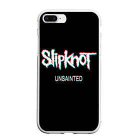 Чехол для iPhone 7Plus/8 Plus матовый с принтом Slipknot Unsainted в Новосибирске, Силикон | Область печати: задняя сторона чехла, без боковых панелей | 2019 | metal | music | new | rock | single | slipknot | unsainted