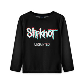 Детский лонгслив 3D с принтом Slipknot Unsainted в Новосибирске, 100% полиэстер | длинные рукава, круглый вырез горловины, полуприлегающий силуэт
 | 2019 | metal | music | new | rock | single | slipknot | unsainted