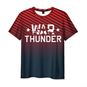 Мужская футболка 3D с принтом War thunder в Новосибирске, 100% полиэфир | прямой крой, круглый вырез горловины, длина до линии бедер | Тематика изображения на принте: war thunder | war thunder 2019 | war thunder лучшие | war thunder самолеты | war thunder танки | вар тандер | гром войны | игра war thunder | купить футболку war thunder | футболки war thunder
