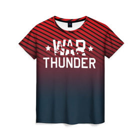 Женская футболка 3D с принтом War thunder в Новосибирске, 100% полиэфир ( синтетическое хлопкоподобное полотно) | прямой крой, круглый вырез горловины, длина до линии бедер | war thunder | war thunder 2019 | war thunder лучшие | war thunder самолеты | war thunder танки | вар тандер | гром войны | игра war thunder | купить футболку war thunder | футболки war thunder