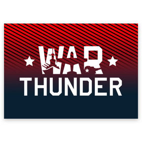 Поздравительная открытка с принтом War Thunder в Новосибирске, 100% бумага | плотность бумаги 280 г/м2, матовая, на обратной стороне линовка и место для марки
 | war thunder | war thunder 2019 | war thunder лучшие | war thunder самолеты | war thunder танки | вар тандер | гром войны | игра war thunder | купить футболку war thunder | футболки war thunder