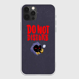 Чехол для iPhone 12 Pro с принтом Do not disturb в Новосибирске, силикон | область печати: задняя сторона чехла, без боковых панелей | disturbed | альтернативный | встревоженные | группа | джон мойер | дистербд | дистербед | дэвид дрейман | дэн дониган | майк венгрен | метал | нюметал | рок | хеви | хевиметал