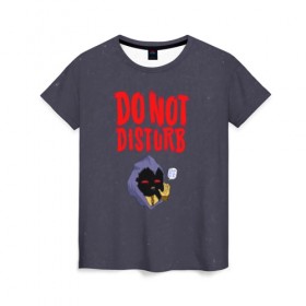 Женская футболка 3D с принтом Do not disturb в Новосибирске, 100% полиэфир ( синтетическое хлопкоподобное полотно) | прямой крой, круглый вырез горловины, длина до линии бедер | disturbed | альтернативный | встревоженные | группа | джон мойер | дистербд | дистербед | дэвид дрейман | дэн дониган | майк венгрен | метал | нюметал | рок | хеви | хевиметал
