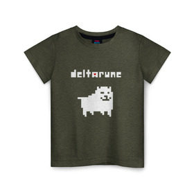 Детская футболка хлопок с принтом DELTARUNE в Новосибирске, 100% хлопок | круглый вырез горловины, полуприлегающий силуэт, длина до линии бедер | delta r | delta rune | deltarune | deltarune 2 | deltarune сердце | дельта | дельта руна | дельтаран.