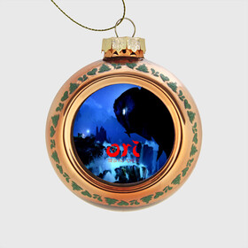 Стеклянный ёлочный шар с принтом ORI BLIND FOREST в Новосибирске, Стекло | Диаметр: 80 мм | game | microsoft | moon studios | ori | ori and the will of the wisps | игры