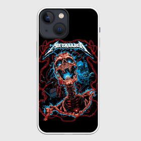 Чехол для iPhone 13 mini с принтом Metallica в Новосибирске,  |  | metallica | rock | арт | гитара | кости | металл | металлика | музыка | рок | череп