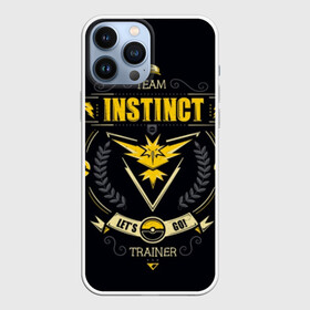 Чехол для iPhone 13 Pro Max с принтом Pokemon Team Instinct в Новосибирске,  |  | Тематика изображения на принте: battle | drawing | entei | go | legendary | lugia | metagross | nintendo | pikachu | pokemon | raikou | squirtle | zapdos | брок | бульбазавр | мисти | монстр | пикачу | покемон | эш