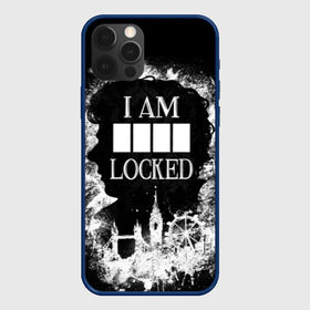 Чехол для iPhone 12 Pro с принтом I AM LOCKED в Новосибирске, силикон | область печати: задняя сторона чехла, без боковых панелей | holmes | mr moment | sherlock | ватсон | дедукция | детектив | камбербэтч | мориарти | мр момент | сериал | фильм | холмс | холодное чтение | шерлок