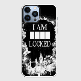 Чехол для iPhone 13 Pro Max с принтом I AM LOCKED в Новосибирске,  |  | Тематика изображения на принте: holmes | mr moment | sherlock | ватсон | дедукция | детектив | камбербэтч | мориарти | мр момент | сериал | фильм | холмс | холодное чтение | шерлок